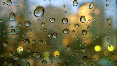 Капли дождя на стекле - Мелодичность осени отражается в каждой картинке