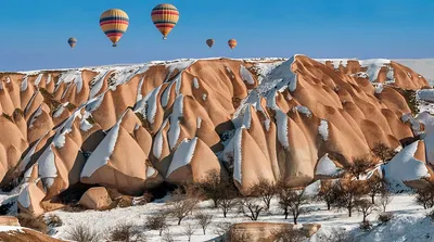 Каппадокия зимой. Полёт на воздушном шаре (фото) | Кезлинг