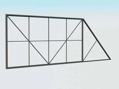 Каркас откатных ворот под обшивку. Проем: 6х2 (ШхВ) купить с доставкой.