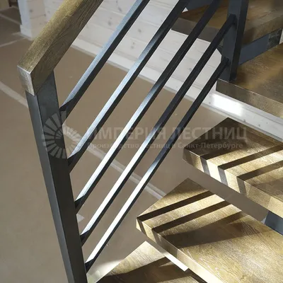Лестница «Лаунж» из металл, цвет черный - купить по цене от 155000 рублей,  проект № 557