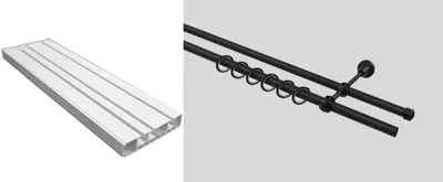 Тройная гардинная шина и карниз ВИДГА арт. 99203937 — интернет-магазин  мебели и товаров для дома ОтделДоставки.РФ