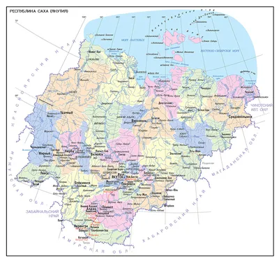 Республика Саха (Якутия) - Регионы - Каталог | Каталог векторных карт