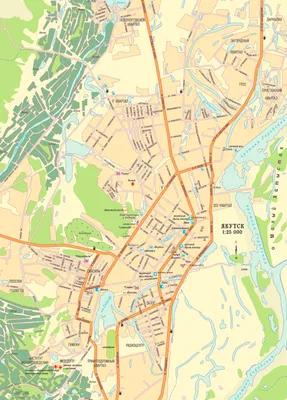 Карта города Якутск - Карты городов России