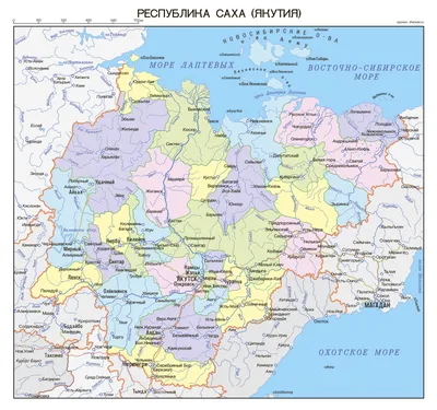 Республика Саха (Якутия) - Регионы - Каталог | Каталог векторных карт
