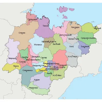 Топографическая карта республики Саха для Oziexplorer, Garmin