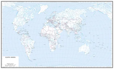 Купить политическая карта мира 100х140 (10 класс) для школы | Политическая карта  мира 100х140 (10 класс) 006-8424