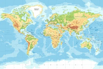Карта мира мозаика из ценных пород древесины на стену