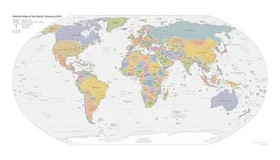 Простая карта мира - Весь мир - Бесплатные векторные карты | Каталог  векторных карт
