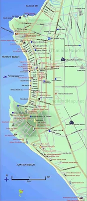 Отпуск.com / Карта Паттайи