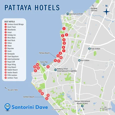 Pattaya map :: Behance