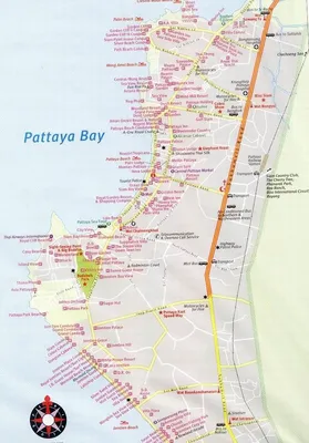 Карта Паттайя, Таиланд - Паттайя (Pattaya) - отели Паттайя туры, цены на  путевки, отзывы туристов - Таиланд