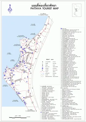 Pattaya Map, City Map of Pattaya, Thailand