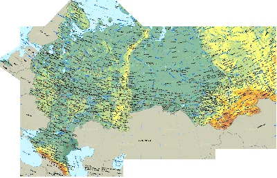 Карта РОССИИ (с Крымом ) на английском языке (100 х 70 см) - купить в  интернет-магазине в Москве | Studentsbook.net - Studentsbook.net