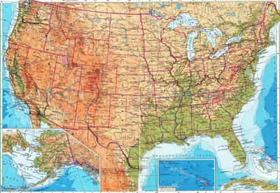 Карта регионов и провинций США с возможностью скачивания и печати -  OrangeSmile.com