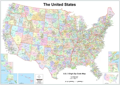 Large flag map of the USA | USA (United States of America) | North America  | Mapsland | Maps of the World