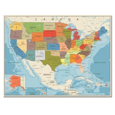 Карта США в 2199» — создано в Шедевруме