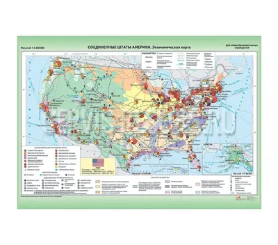 США административная карта и плотность населения Соединенных штатов - 2023