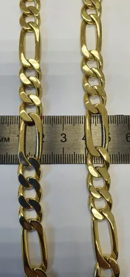 Золотая цепочка плетение Картье из желтого золота 750 пробы из золота под  заказ