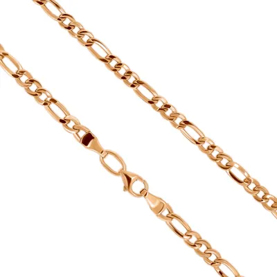 Золотая цепочка плетение Картье (Фигаро) (арт. 1133370) цена - 11249.28  грн, фото - купить в интернет-магазине Золотая Королева