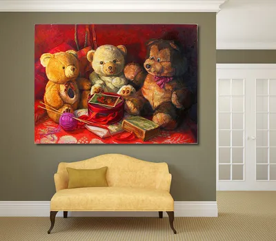 Картина три медведя с уникальными деталями: бесплатно скачать