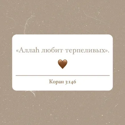 محب 💗 в Instagram: ««Аллаh любит терпеливых». Коран 3:146🤎» | Цитаты  сына, Мотивирующие цитаты, Религиозные цитаты