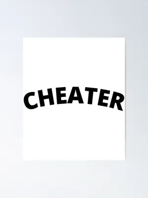 CHEATER \" Sticker for Sale by sonlichsu714 | Redbubble