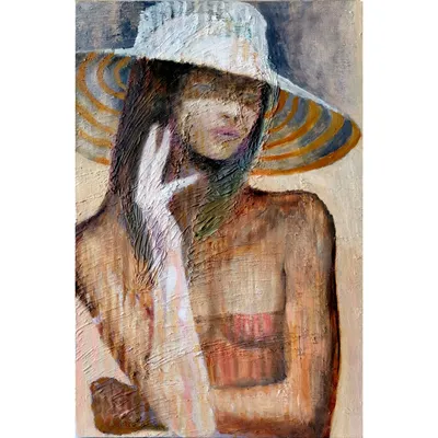 Картинка Девушка в шляпе » Черно-белые » Картинки 24 - скачать картинки  бесплатно