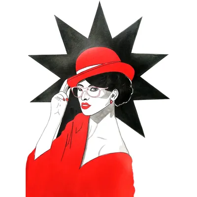 Красивая девушка в шляпе с модой Brim Стоковое Фото - изображение  насчитывающей привлекательностей, женщина: 101933632