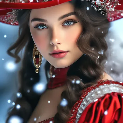 Фото Лицо девушки, с пухлыми губами темно - красного цвета, прикрыто черной  шляпой, фотограф HEKS Sascha Haubold