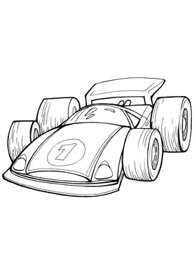 Рисунок гоночной машины карандашом для детей - 43 фото