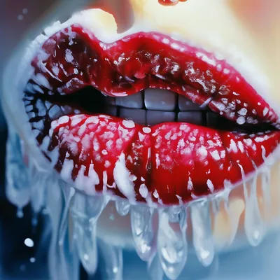 Stickerart74 Наклейки губы поцелуй для творчества