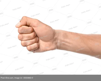 Поднятый Кулак Сжатая Рука Указывающая Вверх Удар Протест Вектор — стоковая  векторная графика и другие изображения на тему Кулак - iStock