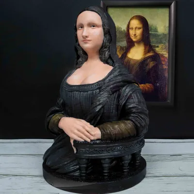 Мультяшные забавные картинки Мона Лиза фотообои на холсте Милая Мона Лиза  да Винчи настенные картины для гостиной | AliExpress