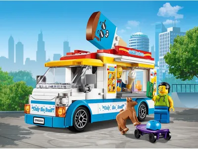 Купить конструктор LEGO City Great Vehicles 60253 Грузовик мороженщика,  цены на Мегамаркет | Артикул: 100025820521