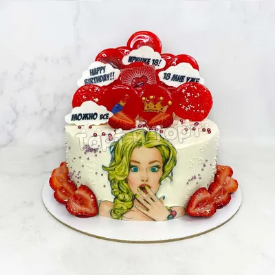 Девушка на торте | Торт, Десерты