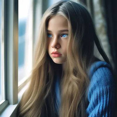 Обиженная маленькая девочка на белом фоне :: Стоковая фотография ::  Pixel-Shot Studio