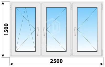 Двустворчатое пластиковое окно Рехау. Купить по выгодной цене. Севплюс