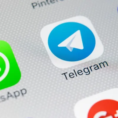 Telegram Logos and App Screenshots