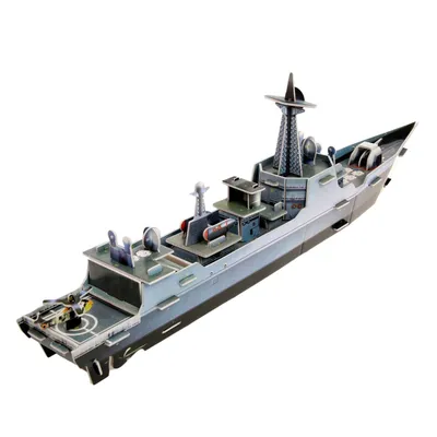D реалистичная модель военного корабля вид сбоку военного корабля и сверху  d камуфляж военный флагманский вектор illu | Премиум векторы