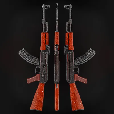 Premium Vector | Ak 47 rifle vector illustration. submachine gun icon or  sign isolated. kalashnikov black silhouette.