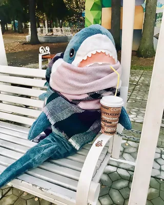Акула из Икеи (Блохэй) - мягкая плюшевая игрушка акула