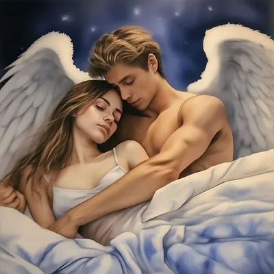 мне снилось ангел спал со мной…» — создано в Шедевруме