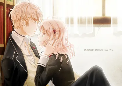 Фотография подросток diabolik lovers, shuu sakamaki, komori yui Двое