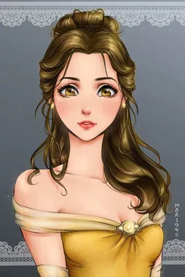 Принцессы Диснея в стиле аниме.Как они выглядят? | BESTCOMICS | Дзен