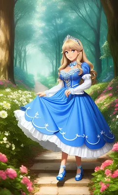 Картинки аниме девушек принцесс - сборка картинок
