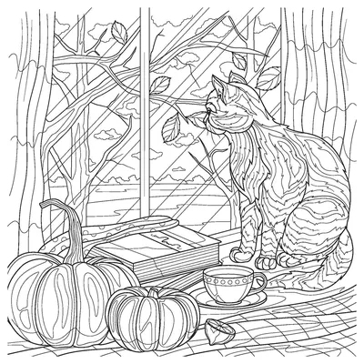 Kitten in cup. Adult antistress coloring page with cat in zentangle style.  Doodle animal. Vector illustration for T-shirt print, tattoo, logo. Stock  Vector | Adobe Stock