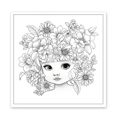 Antistress mandala coloring page with colors Vector Image