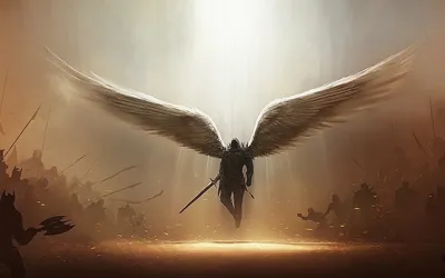 Создать мем \"воин света арт, падший архангел, рыцарь с крыльями\" - Картинки  - Meme-arsenal.com