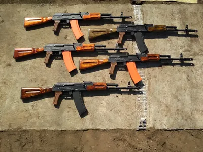 Своими руками - 5 автоматов АК-74 из дерева | Пикабу