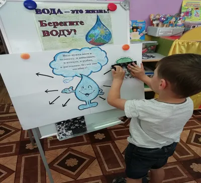 Аппликация Берегите воду. Поделка Вода - это жизнь. - YouTube
